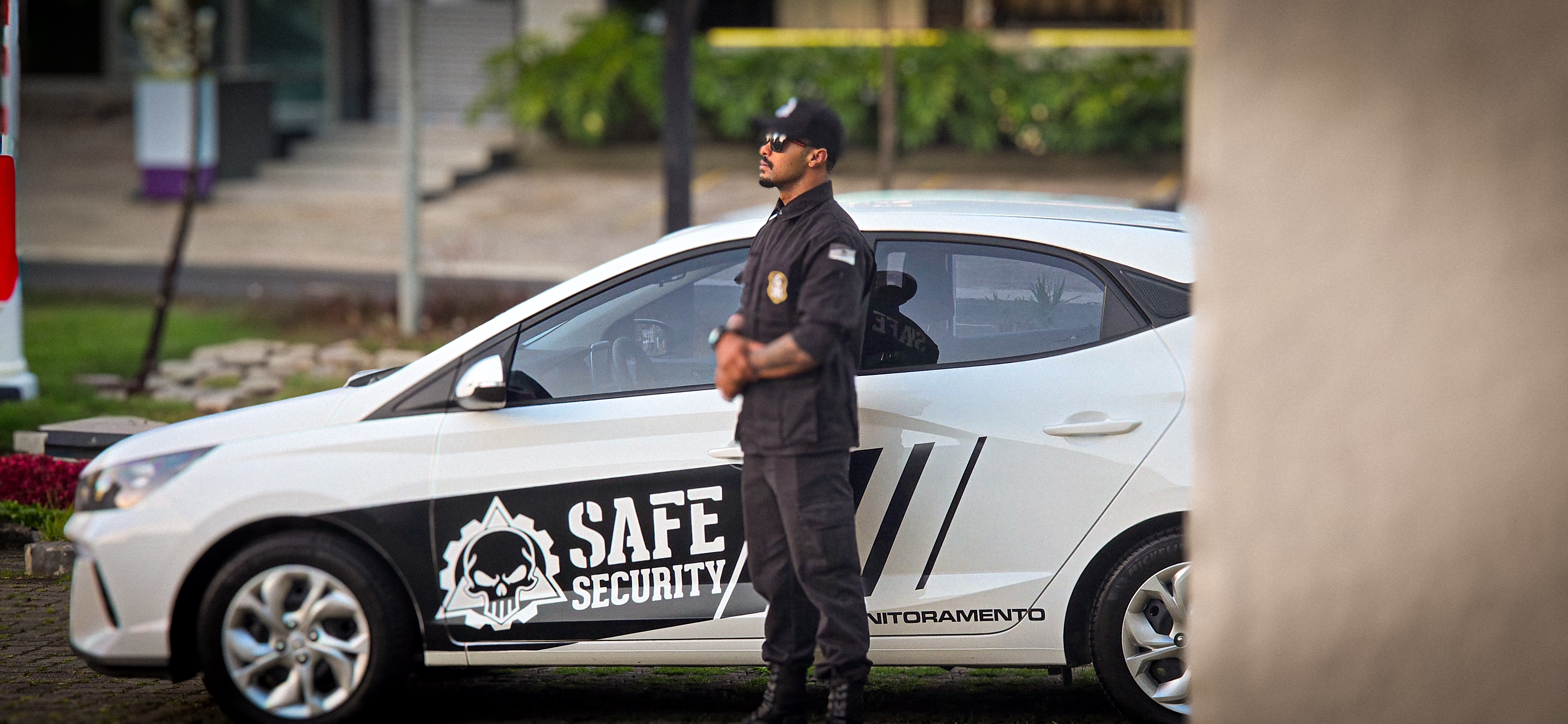 Equipe profissional de segurança
